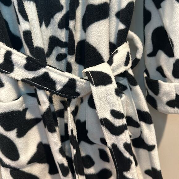 Leveret Toddler Size 4 Cow Print Hooded Bath Robe - Picture 5 of 11